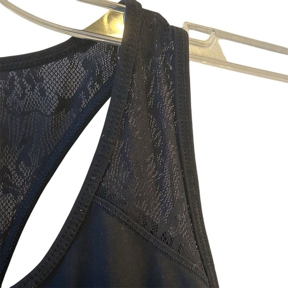 Calia Women's Black Lace Racerback Tank Top Casual Summer - Picture 9 of 10